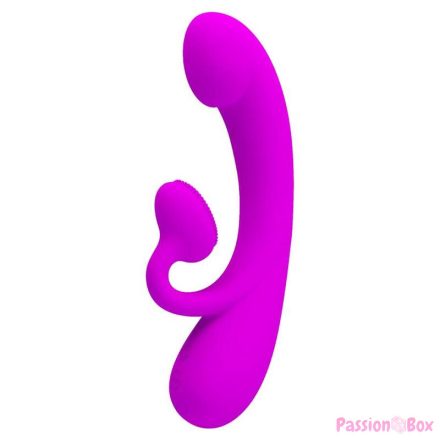 PRETTY LOVE - SINCERE VIBRATOR AND CLITORAL STIMULATING WAVES PURPLE SILICONE