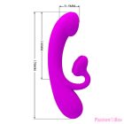 PRETTY LOVE - SINCERE SILICONE CLITORAL VIBRATOR AND SUCKER PURPLE