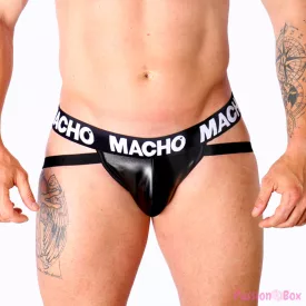 MACHO - MX25NC JOCK BLACK LEATHER XL