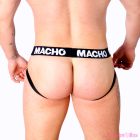 MACHO - MX27GR LEATHER JOCK GRAY BEIGE XL