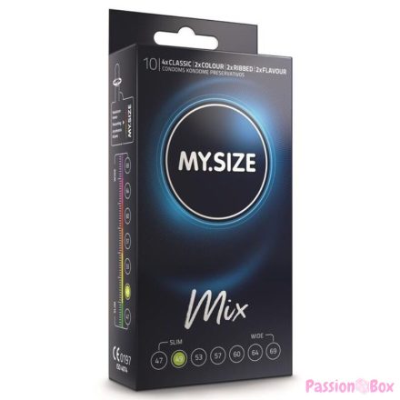 MY SIZE - MIX CONDOMS 49 MM 10 UNITS