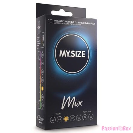 MY SIZE - MIX CONDOMS 53 MM 10 UNITS