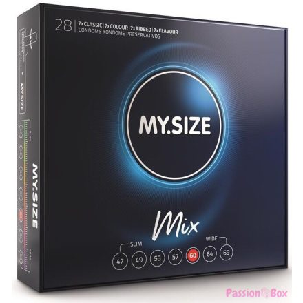 MY SIZE - MIX CONDOMS 60 MM 28 UNITS