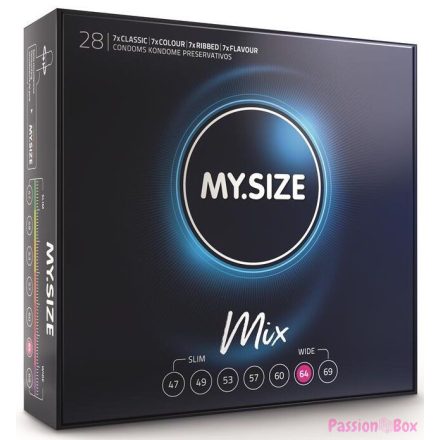 MY SIZE - MIX CONDOMS 64 MM 28 UNITS