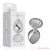 INTENSE - ALUMINUM METAL ANAL PLUG WITH SILVER CRYSTAL SIZE L