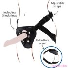 GET REAL - STRAP-ON DELUXE HARNESS BLACK