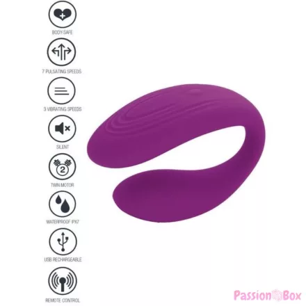 XOCOON - BOUND LOVE COUPLES VIBRATOR PURPLE