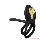ZALO - BAYEK VIBRATING COUPLES RING BLACK
