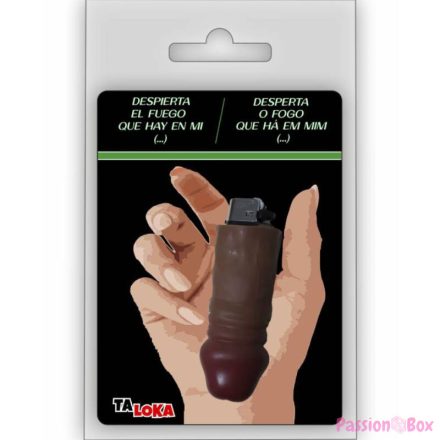 TALOKA - FANTASTIC LIGHTER IN THE SHAPE OF A MULATTO COLOR PENIS 100% RECHARGEABLE