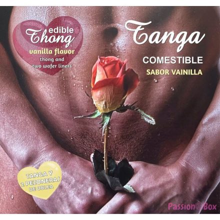 HOTFLOWERS - MEN''S THONG + 2 VANILLA WAFER NIPPLE /es/pt/en/fr/it/