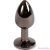 SECRETPLAY - GUNMETAL BUTT PLUG SMALL SIZE 7 CM