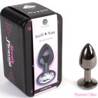 SECRETPLAY - GUNMETAL BUTT PLUG SMALL SIZE 7 CM