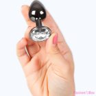 SECRETPLAY - GUNMETAL BUTT PLUG SMALL SIZE 7 CM