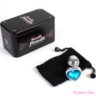 SECRETPLAY - METAL BUTT PLUG BLUE HEART SMALL SIZE 7 CM