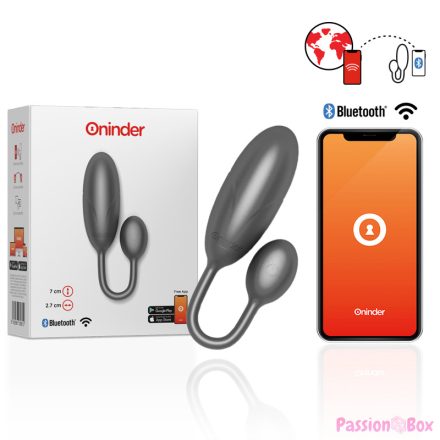ONINDER - DENVER VIBRATING EGG BLACK 7 X 2.7 CM FREE APP