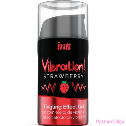 INTT - POWERFUL INTIMATE STIMULANT LIQUID VIBRATING GEL STRAWBERRY 15 ML