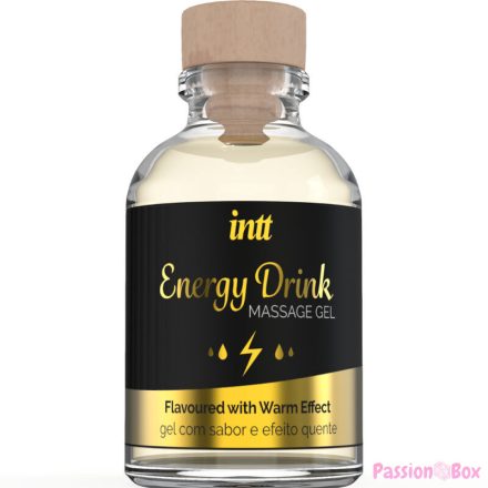 INTT MASSAGE & ORAL SEX - MASSAGE GEL WITH FLAVORED ENERGY CA DRINK AND HEATING EFFECT