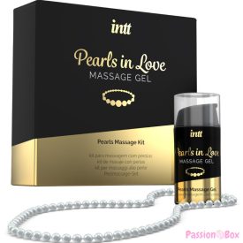   INTT MASSAGE & ORAL SEX - PEARLS IN LOVE WITH PEARL NECKLACE AND SILICONE GEL