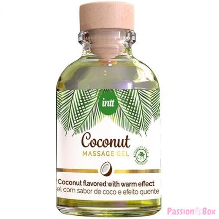 INTT - VEGAN MASSAGE GEL WITH COCONUT FLAVOR AND HEATING EFFECT