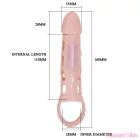PRETTY LOVE - HARRISON PENIS EXTENDER COVER WITH VIBRATION AND STRAP 13.5 CM