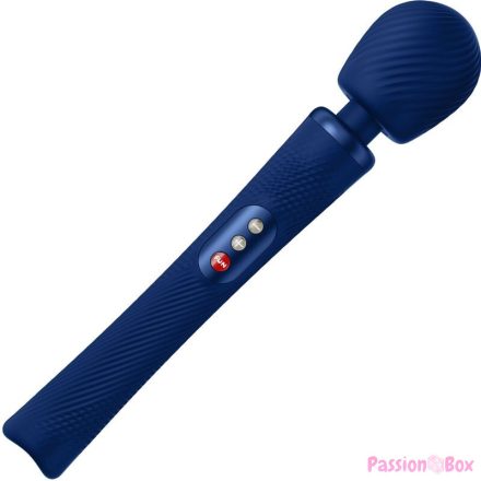 FUN FACTORY - VIM SILICONE RECHARGEABLE VIBRATING WEIGHTED RUMBLE WAND MIDNIGHT BLUE