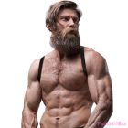 FETISH SUBMISSIVE ATTITUDE - MENS ECO-LEATHER BACK HARNESS