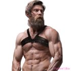 FETISH SUBMISSIVE ATTITUDE - MENS BRIGADE ECO-LEATHER CHEST HARNESS
