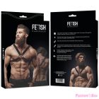 FETISH SUBMISSIVE ATTITUDE - MENS CROSS CHEST ECO-LEATHER HARNESS