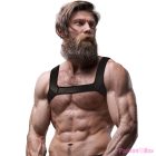 FETISH SUBMISSIVE ATTITUDE - NEOPRENE CHEST HARNESS FOR MEN SIZE M