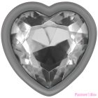 INTENSE - WHITE HEART ALUMINUM METAL ANAL PLUG SIZE S