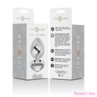 INTENSE - WHITE HEART ALUMINUM METAL ANAL PLUG SIZE S