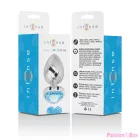 INTENSE - ALUMINUM METAL ANAL PLUG BLUE HEART SIZE M