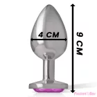 INTENSE - ALUMINUM METAL ANAL PLUG PINK HEART SIZE L