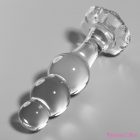 NEBULA SERIES BY IBIZA - MODEL 1 ANAL PLUG BOROSILICATE GLASS CLEAR 10.5 CM -O- 3 CM