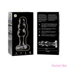 NEBULA SERIES BY IBIZA - MODEL 1 ANAL PLUG BOROSILICATE GLASS CLEAR 10.5 CM -O- 3 CM