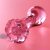 NEBULA SERIES BY IBIZA - MODEL 2 ANAL PLUG BOROSILICATE GLASS PINK 11 CM -O- 3.5 CM