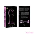 NEBULA SERIES BY IBIZA - MODEL 2 ANAL PLUG BOROSILICATE GLASS PINK 11 CM -O- 3.5 CM