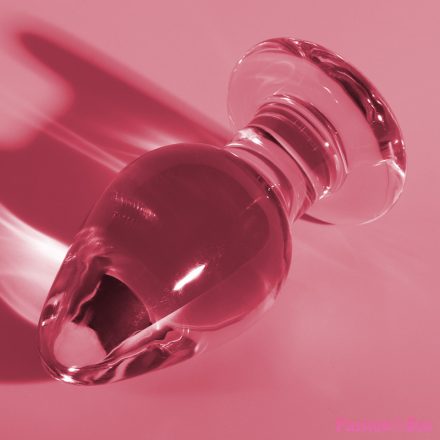 NEBULA SERIES BY IBIZA - MODEL 3 ANAL PLUG BOROSILICATE GLASS PINK 11 CM -O- 5 CM