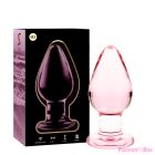 NEBULA SERIES BY IBIZA - MODEL 3 ANAL PLUG BOROSILICATE GLASS PINK 11 CM -O- 5 CM