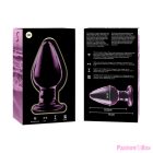 NEBULA SERIES BY IBIZA - MODEL 3 ANAL PLUG BOROSILICATE GLASS PINK 11 CM -O- 5 CM