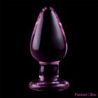 NEBULA SERIES BY IBIZA - MODEL 3 ANAL PLUG BOROSILICATE GLASS PINK 11 CM -O- 5 CM