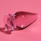 NEBULA SERIES BY IBIZA - MODEL 4 ANAL PLUG BOROSILICATE GLASS PINK 11 CM -O- 5 CM