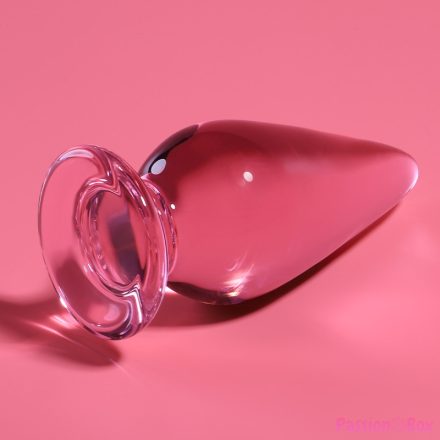 NEBULA SERIES BY IBIZA - MODEL 4 ANAL PLUG BOROSILICATE GLASS PINK 11 CM -O- 5 CM
