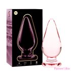 NEBULA SERIES BY IBIZA - MODEL 4 ANAL PLUG BOROSILICATE GLASS PINK 11 CM -O- 5 CM