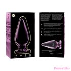 NEBULA SERIES BY IBIZA - MODEL 4 ANAL PLUG BOROSILICATE GLASS PINK 11 CM -O- 5 CM