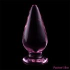 NEBULA SERIES BY IBIZA - MODEL 4 ANAL PLUG BOROSILICATE GLASS PINK 11 CM -O- 5 CM
