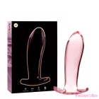 NEBULA SERIES BY IBIZA - MODEL 5 ANAL PLUG BOROSILICATE GLASS PINK 12.5 CM -O- 3.5 CM