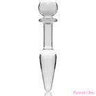 NEBULA SERIES BY IBIZA - MODEL 7 ANAL PLUG BOROSILICATE GLASS CLEAR 13.5 CM -O- 3 CM