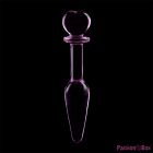 NEBULA SERIES BY IBIZA - MODEL 7 ANAL PLUG BOROSILICATE GLASS PINK 13.5 CM -O- 3 CM