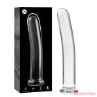 NEBULA SERIES BY IBIZA - MODEL 8 DILDO BOROSILICATE GLASS CLEAR 14.5 CM -O- 2 CM